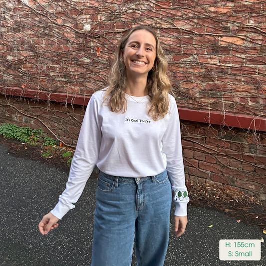 Womens Smiley-ish Long Sleeve T-Shirt