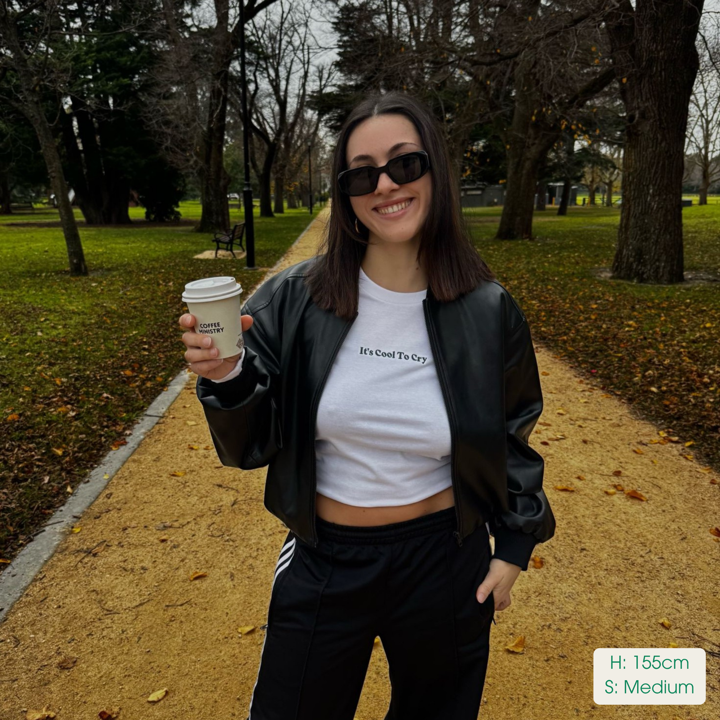 Womens Smiley-ish Long Sleeve T-Shirt