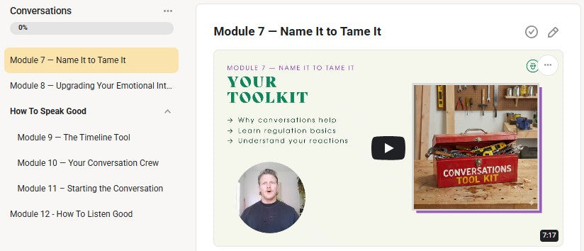Confidence, Conversations & Clarity - 12 week access