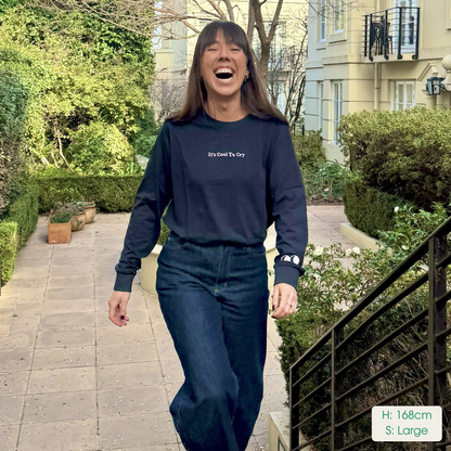 Womens Smiley-ish Long Sleeve T-Shirt