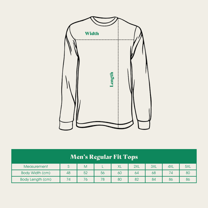 Mens Smiley-ish Long Sleeve T-Shirt